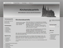 Tablet Screenshot of kirchensteuerinfo.de